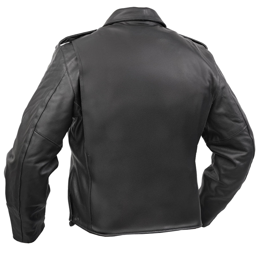 Dark Rebel Leather Motorcycle Jacket