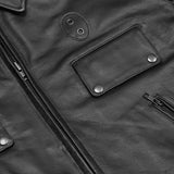 Dark Rebel Leather Motorcycle Jacket