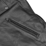 Dark Rebel Leather Motorcycle Jacket