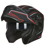 LED Modular Full Face Motorcycle Helmet
