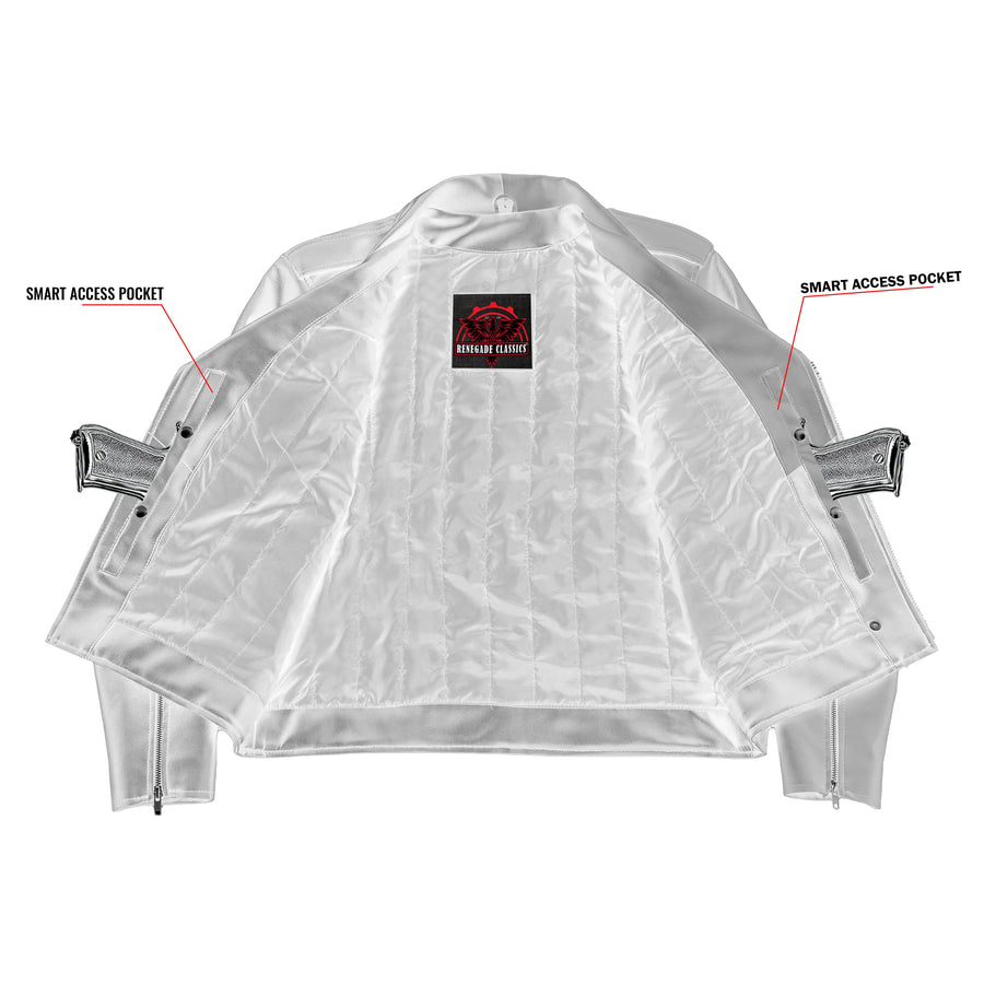 Void Ember Faux Leather Motorcycle Jacket