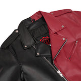 Void Ember Faux Leather Motorcycle Jacket