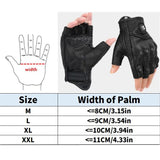 Rebel Half-Finger Leather Gloves