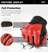 Classic Retro Leather Gloves