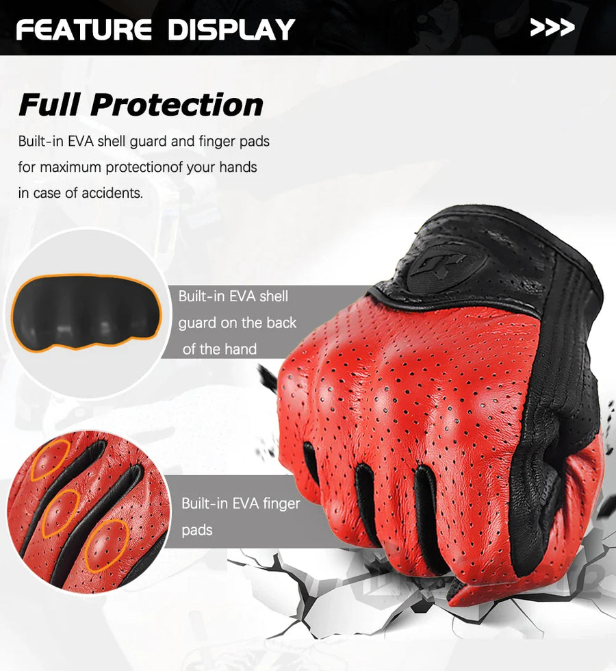 Classic Retro Leather Gloves