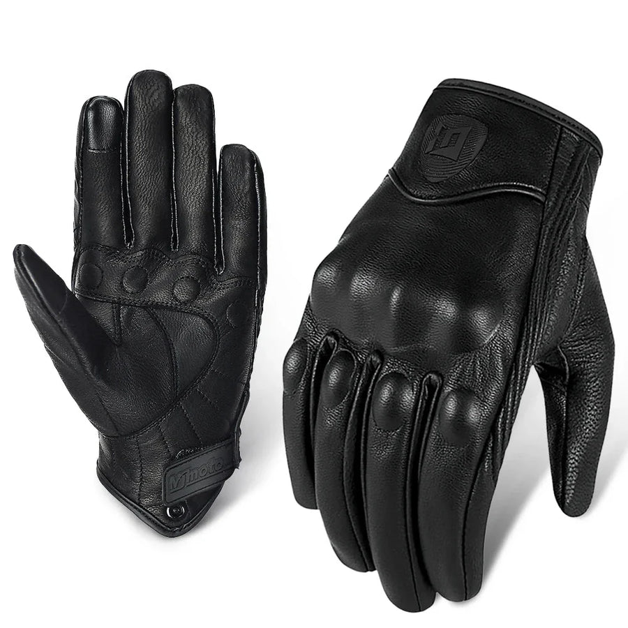 Classic Retro Leather Gloves