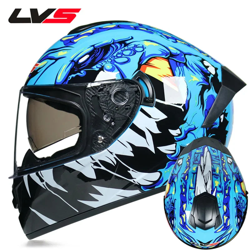 Full Face Double Visor Motorcycle Helmet