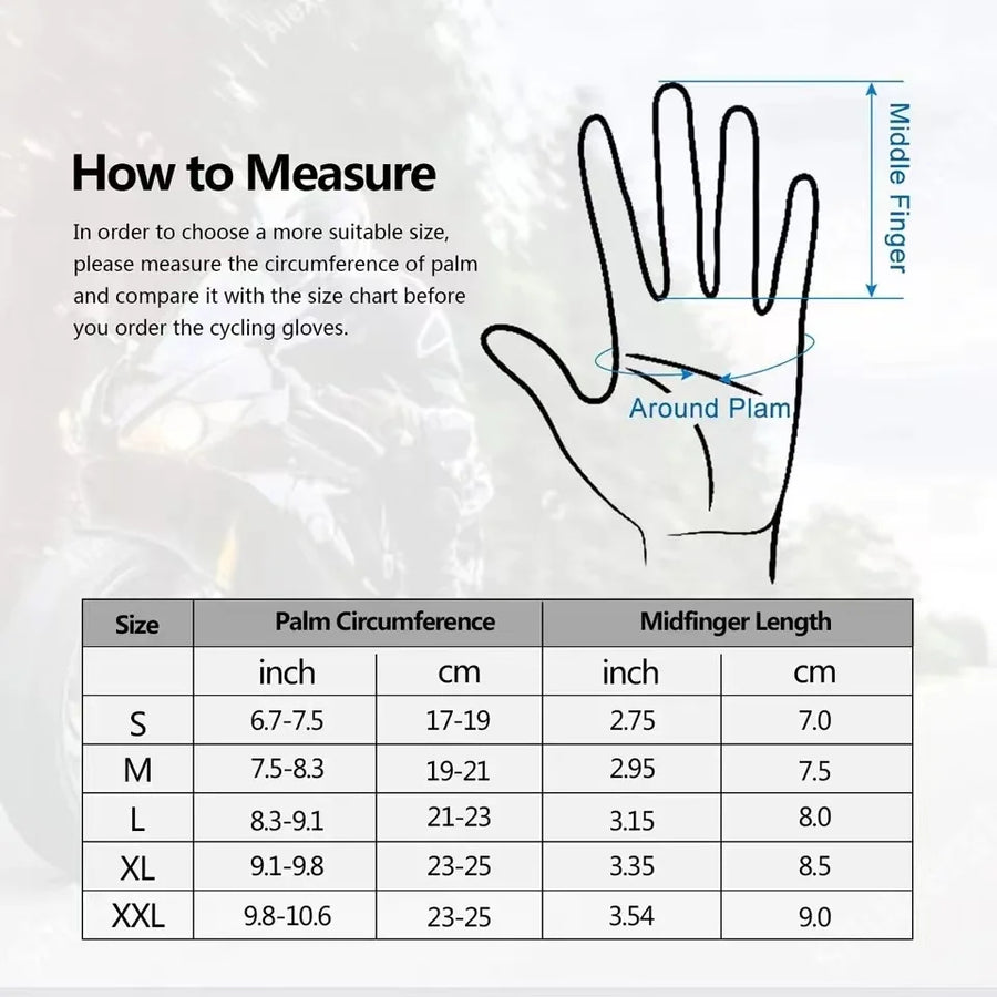 Summer Breathable Touchscreen Motorcycle Gloves