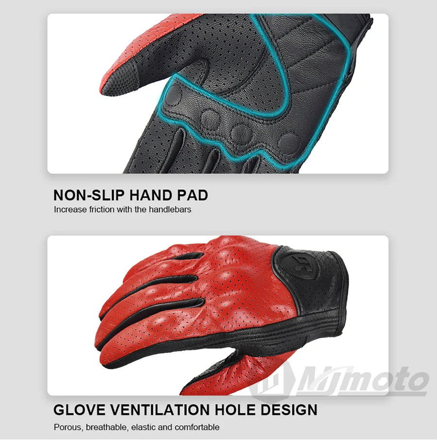 Classic Retro Leather Gloves