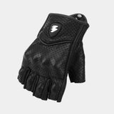 Rebel Half-Finger Leather Gloves