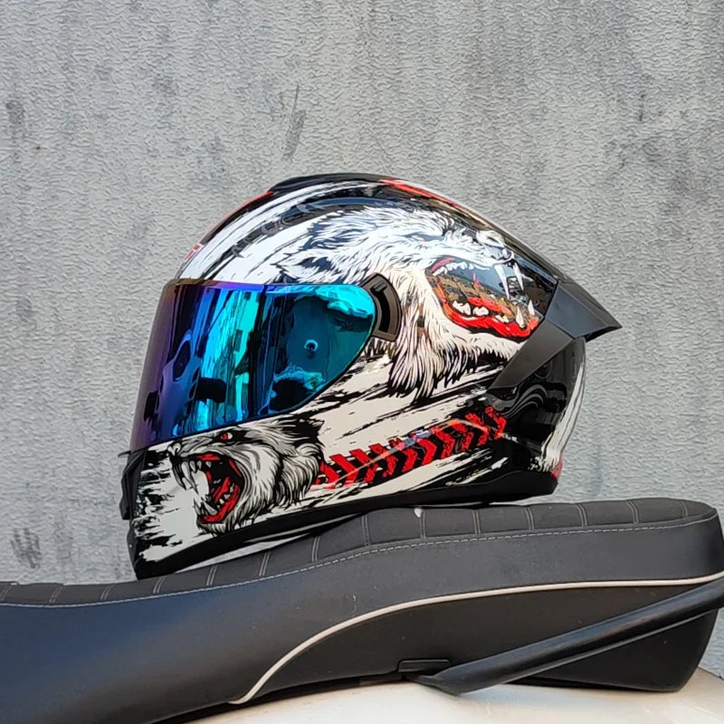Full Face Double Visor Motorcycle Helmet
