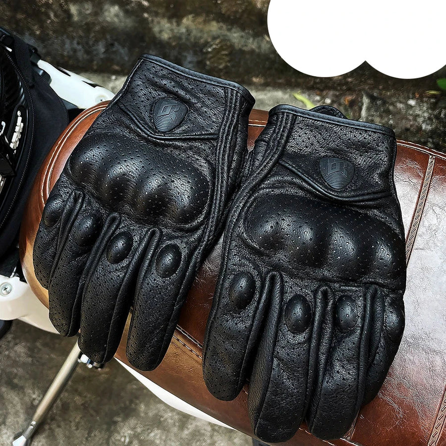 Classic Retro Leather Gloves
