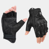 Rebel Half-Finger Leather Gloves