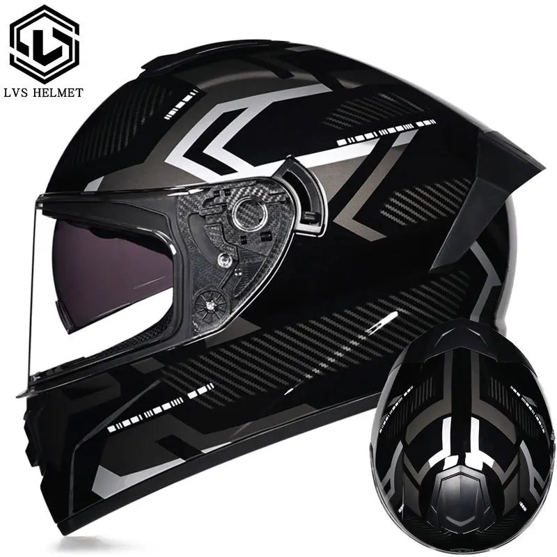 Full Face Double Visor Motorcycle Helmet