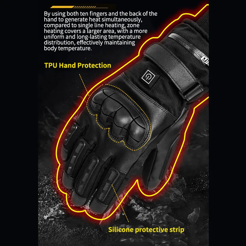 ThermoGrip Heated Winter Gloves