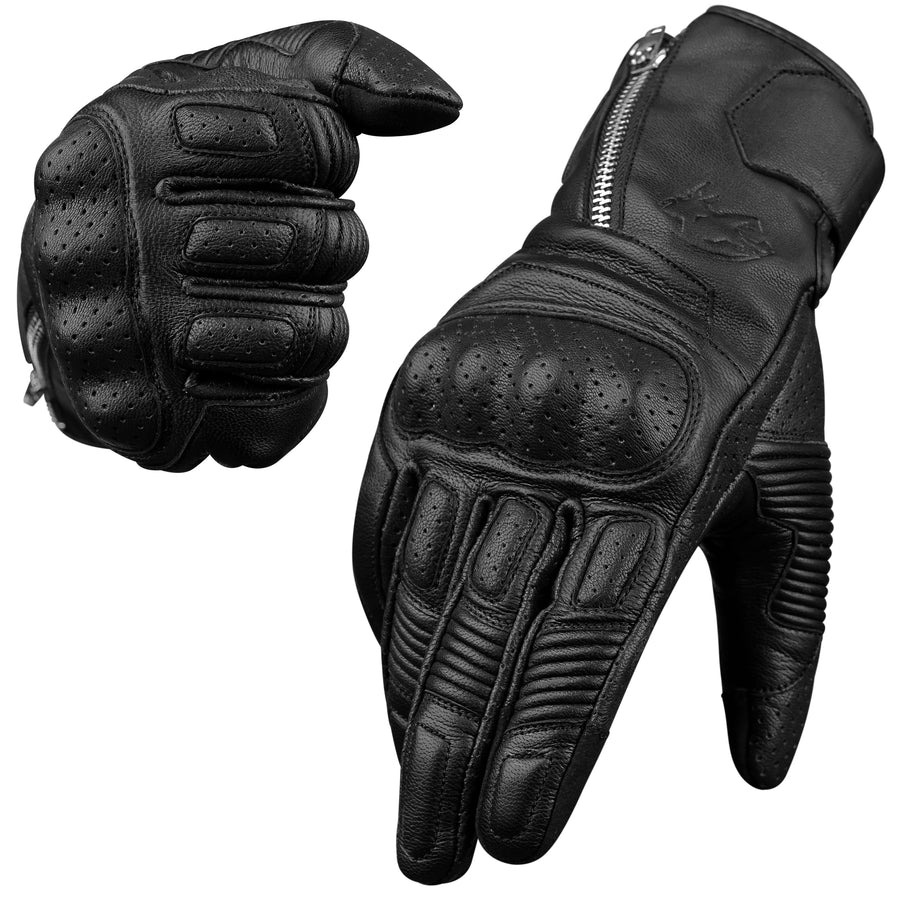 Olympus Touring Leather Gloves