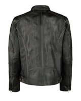 Classic Brando Leather Jacket back view - AtomBiker