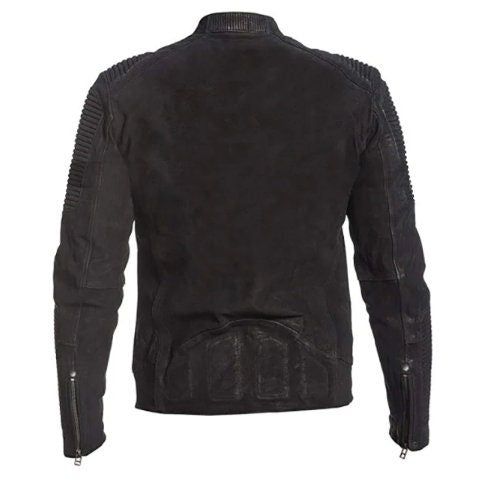 Cafe Racer Distressed Leather Jacket