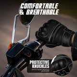 Ninja Leather Riding Gloves