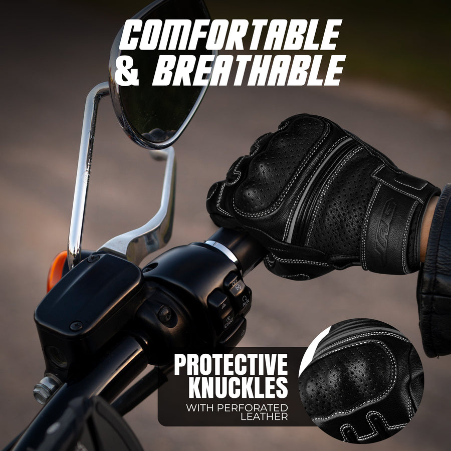 Ninja Leather Riding Gloves