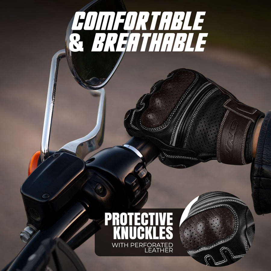 Ninja Leather Riding Gloves
