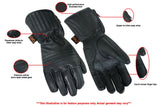 Superior Features Insulated Cruiser Motorcycle Gloves