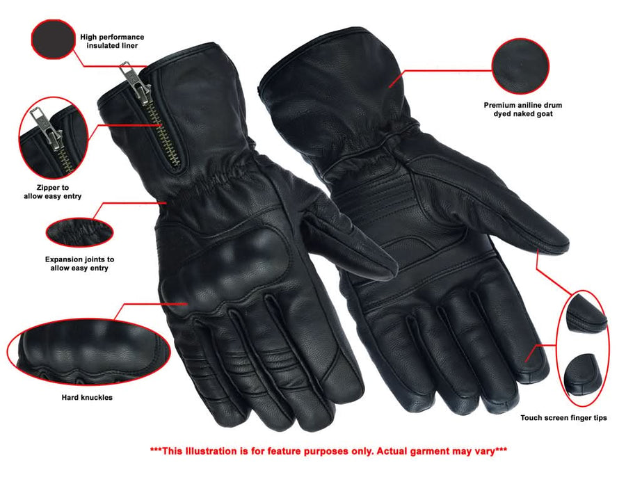 Black Rain Performance Motorcycle Gloves