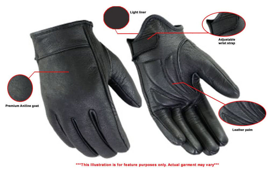 Premium Short Cruiser Motorcycle Gloves