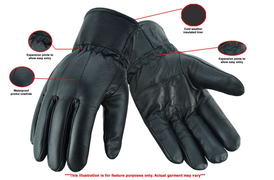 Cold Weather Insulated Motorcycle Gloves