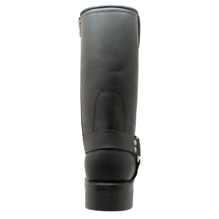 StormGuard Men's black Leather biker boots