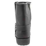 Strikewalk Men's leather motorcycle boots - Black