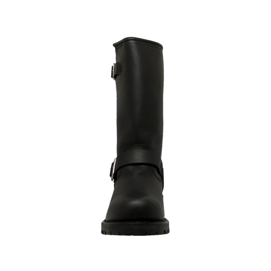 Shadowstep Men's Black leather motorcycle boots