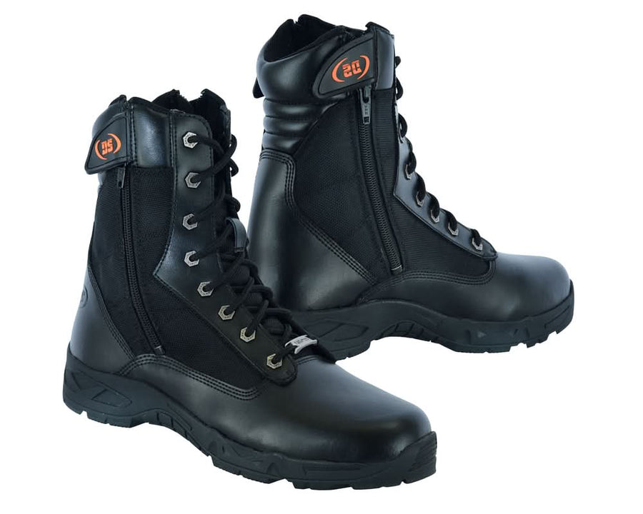 Black Tactical Motorcycle Boots