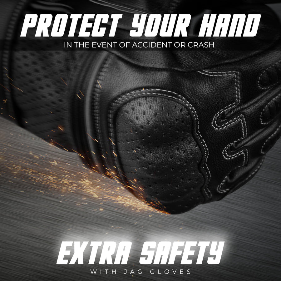 Ninja Leather Riding Gloves