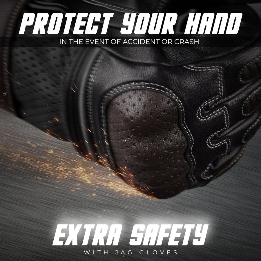 Ninja Leather Riding Gloves