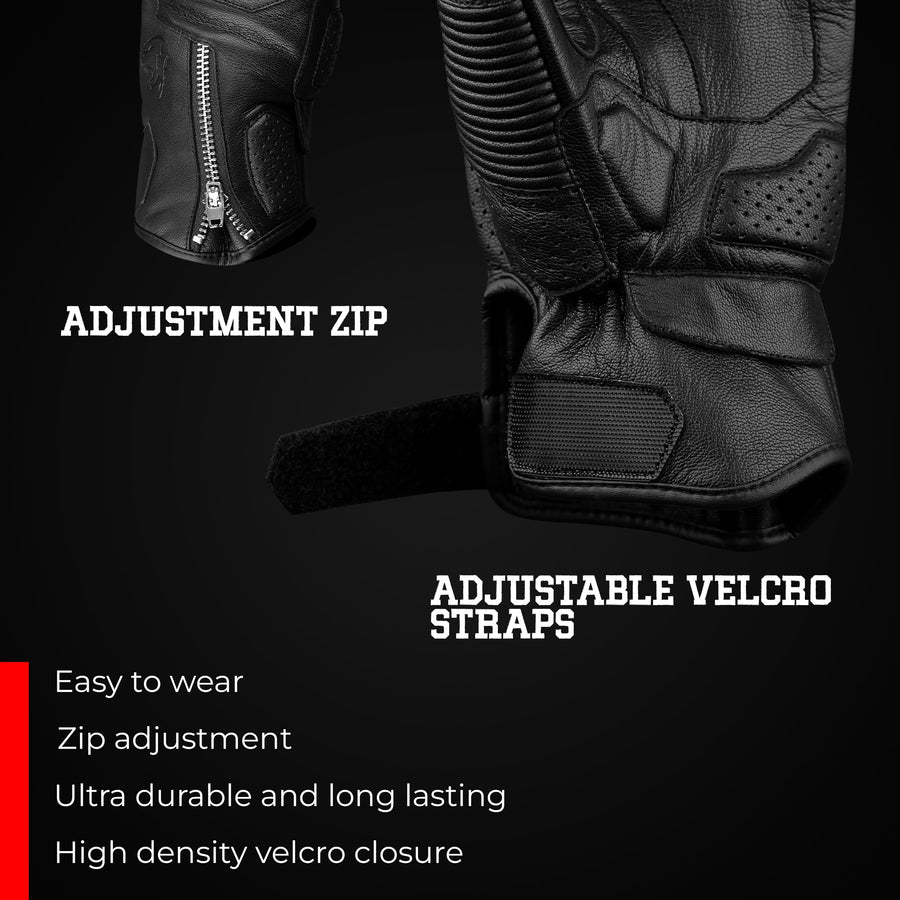 Olympus Touring Leather Gloves